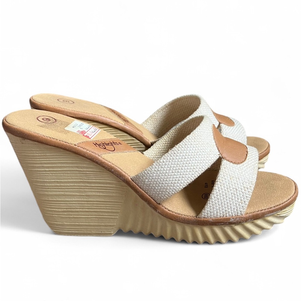 80s NWT Highlights Wedge Sandals